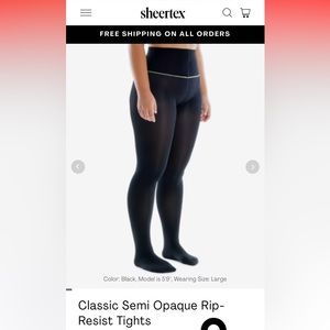 Classic Semi Opaque Rip-Resist Tights